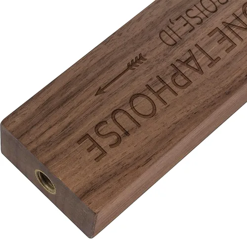 Vista 4 de Mango de grifo de cerveza de arce y nogal personalizado de 8 pulgadas, mango de barra grabado con láser personalizado para barril, boda, pareja