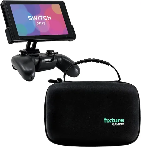 Vista 7 de Fixture S2 Bundle Gaming Console Monitor and Controller Mount with Carrying Case Compatible with Nintendo Switch OLED and Pro Controller