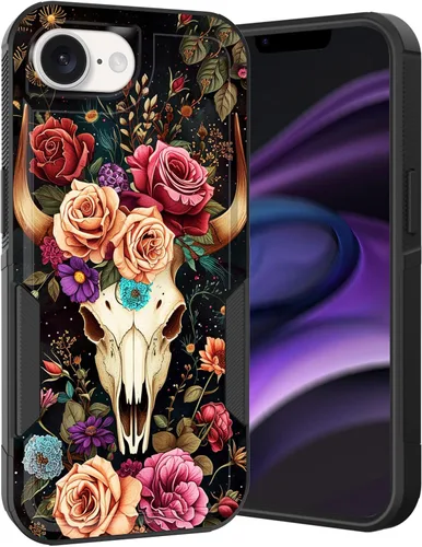 Vista 79 de Funda para iPhone Air, doble capa híbrida resistente resistente a prueba de golpes de policarbonato duro + funda protectora de silicona suave