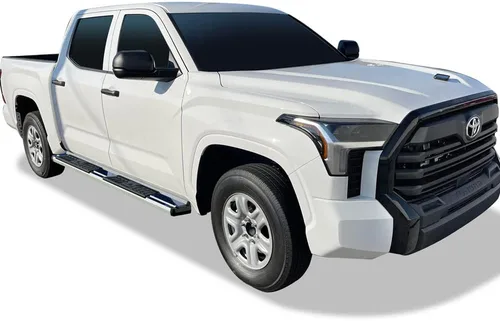 Vista 2 de APS Estribos cromados estilo OE Nerf compatibles con Toyota Tundra 2022-2024 CrewMax