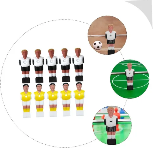 Vista 4 de BESPORTBLE Fútbol de mesa accesorio 10 unids resina jugador de fútbol figuras para futbolín juguete fútbol máquina piezas