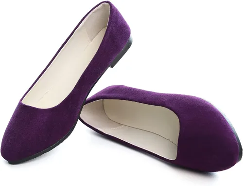 Vista 2 de Zapatos planos para mujer, cómodos, estilo puntiagudo, de Dear Time