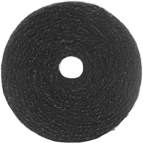 Vista 5 de Vivifying 200 m de hilo de yute negro, cordón de yute natural de 2 mm para manualidades, envoltorios de Halloween, jardín (negro)