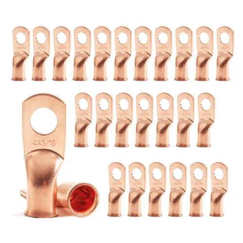 Vista 19 de 25 piezas de terminales de anillo de 1/0 AWG-1/2 (M12), terminales de anillo, conectores de terminal, terminales de cable resistentes, terminales