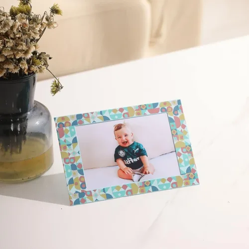 Vista 6 de 50 paquete de marcos de fotos de papel en pie de 4 x 6, marco de fotos de cartón con caballete, tarjetas de marcos de fotos de papel, marcos