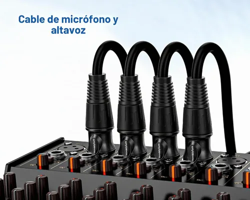Vista 6 de XLR Cables 3 pies 4 paquetes - Cable de micrófono macho a hembra Cable
