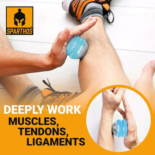 Vista 3 de Sparthos Bola de rodillo de masaje frío – Masajeador de criosfera fitness – Copas de masaje de hielo Cryo Cryocup – para músculos, cara, músculos