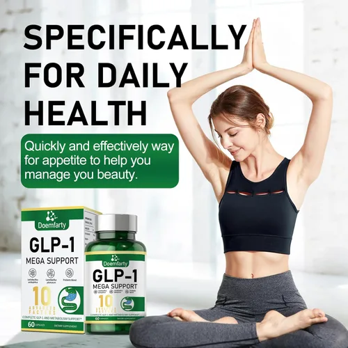 Vista 10 de Suplemento GLP-1, GLP-1 Activate con 10 mil millones de probióticos de múltiples cepas UFC. Producción naturalmente GLP1, cápsulas probióticas GLP-1