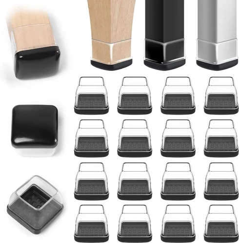 Vista 10 de Deslizadores de silla para suelos alfombrados, 16 piezas deslizantes redondos para muebles, protectores de patas de silla para alfombra, hacen que