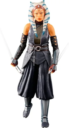 Vista 5 de STAR WARS The Black Series Ahsoka Tano Toy - Figura de acción coleccionable de The Mandalorian de 6 pulgadas, juguetes para niños a partir de 4 años