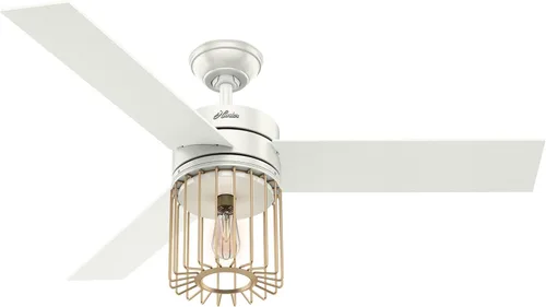 Vista 10 de Hunter Ronan - Ventilador de techo para interiores, 52 pulgadas, blanco
