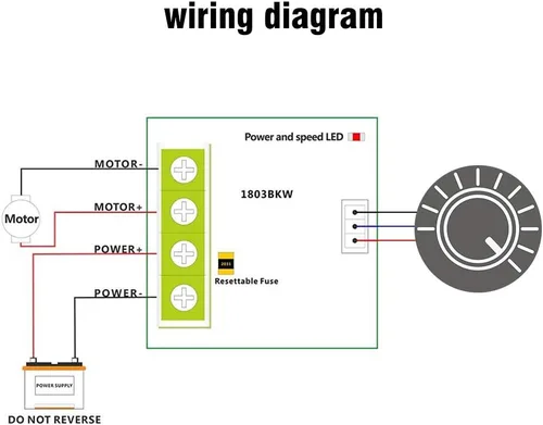 Vista 3 de ANGGREK - Regulador de velocidad de motor Mini PWM de bajo voltaje CC 1.8 V a 15 V 2A