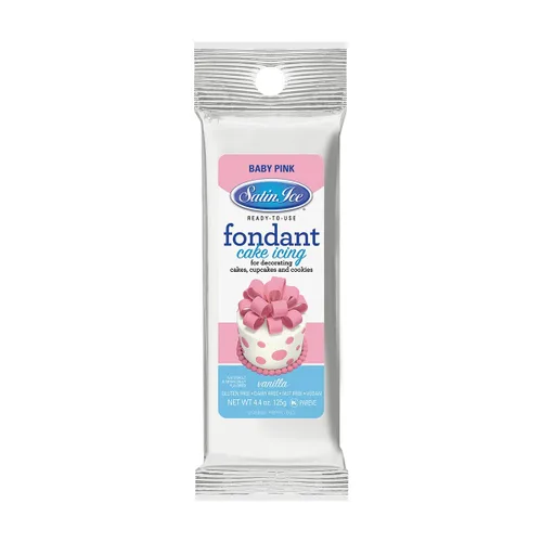 Vista 21 de Fondant de satén de Satin Ice para decorar pasteles, negro (4.4 onzas)