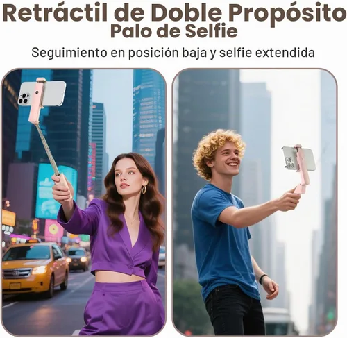 Vista 5 de MQOUNY Trípode para teléfono, palillo portátil para selfie con control remoto, tamaño de bolsillo para iPhone, mini teléfonos compactos de viaje