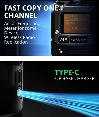 Vista 5 de QUANSHENG Walkie Talkie UV-K6 UV-K5 (8), largo alcance, firmware