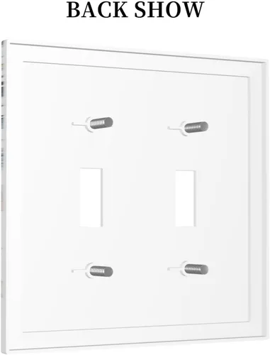 Vista 233 de Decorative Outlet Covers Blue Background White Cat Daisy Floral 2-Gang 1-Gang Wall Plate Single Toggle/Rocker Farmhouse Style Light Switch Covers
