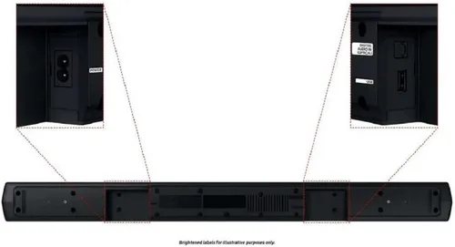 Vista 6 de Samsung B-Series 4.1.CH Barra de sonido y altavoces traseros con subwoofer Bluetooth HW-C47M/ZA