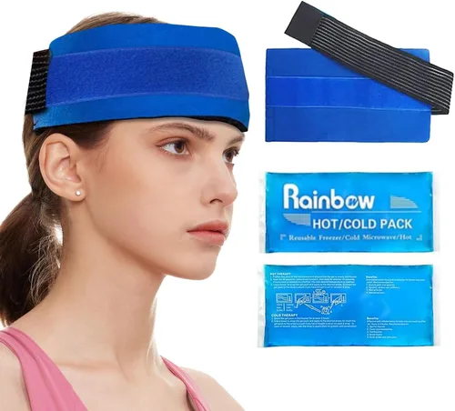 Vista 7 de Bolsas de hielo de gel grandes para lesiones, compresas reutilizables para aliviar el dolor, rehabilitación, paquete de gel de hielo cómodo, terapia