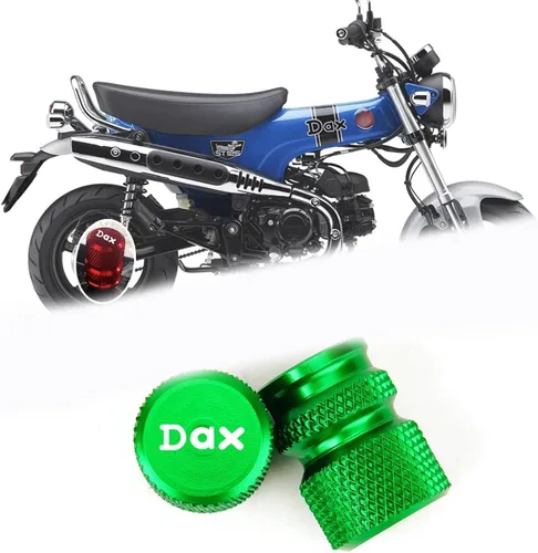 Vista 14 de Suitable for DAX125 ST125 dax125 st125 2026 2025 Motorcycle Modification Wheel and tire Valve caps (Black,ST125)