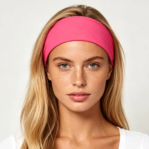 Vista 2 de yfstyle Diadema rosa neón de los años 80 y 90, accesorios para el cabello de los años 80 y 90, accesorios para el cabello para fiesta brillante