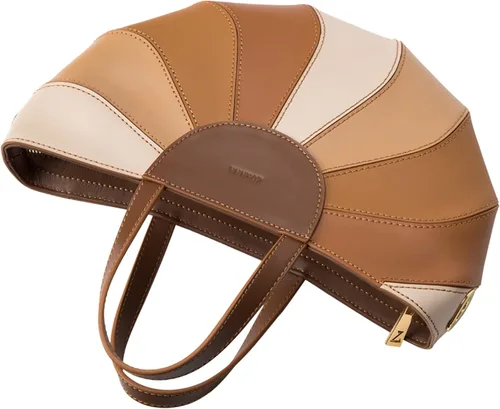 Vista 3 de Zornna Rainbow Series - Bolso marrón para mujer, bolso arcoíris elegante y versátil con diseño único de arcoíris, Marrón