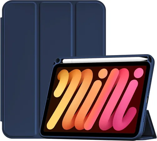 Vista 31 de ProCase Smart Case for iPad mini 7 A17 Pro 2024/Mini 6 2021 8.3" -Black