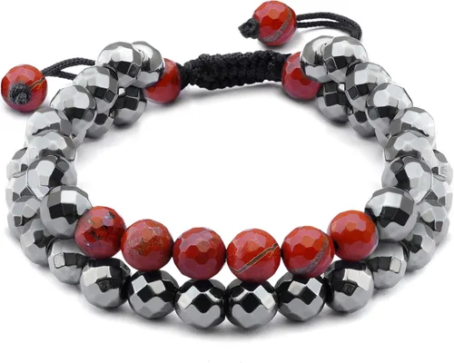Vista 16 de Pulseras de cristal curativo para mujeres y hombres, espiritual, energía positiva y equilibrio, pulseras de cuentas de cristal natural hechas a mano
