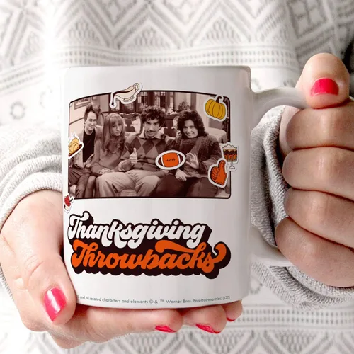 Vista 159 de Trend Setters Friends the Television Show – 25 años – Mercancía oficial – Taza de café o té de cerámica blanca de 11 onzas – perfecta para regalar