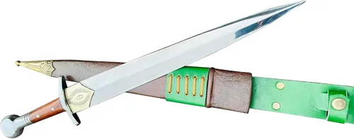 Vista 2 de Kukri Machete - Espada forjada a mano de 15" - Cuchillo de acero de alto carbono fabricado en Nepal