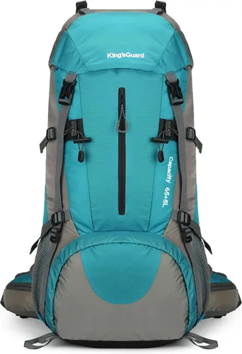 Vista 13 de Mochila de 70 L para Camping, Senderismo, Escalada al Aire Libre con Funda Impermeable para Lluvia