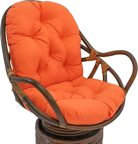 Vista 12 de Cojines basculantes de repuesto para exteriores e interiores, suaves, gruesos, lavables, de sarga sólida, giratorios, con almohada para silla