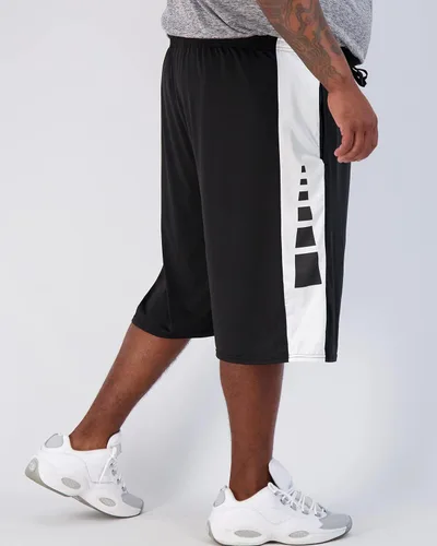 Vista 3 de Real Essentials - Big & Tall - Pantalones cortos deportivos para hombre, con tecnología Dry-Fit y Mesh Active, paquete de 3 unidades (Tallas 3X-5X)