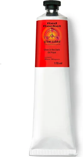 Vista 19 de Pintura al óleo profesional que brilla en la oscuridad Artista Pintura al óleo luminiscente fosforescente autoluminosa Glow Cubed