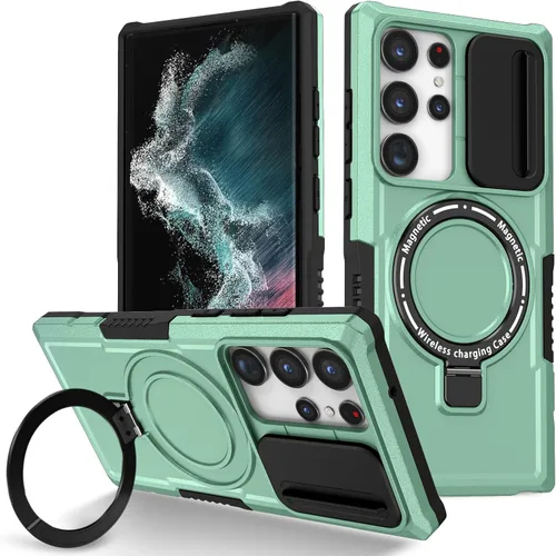 Vista 67 de Funda magnética para Samsung Galaxy Note 20 Ultra, soporte para teléfono, funda protectora mate a prueba de golpes, funda protectora para teléfono
