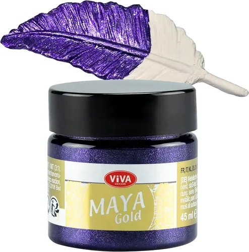 Vista 30 de Viva Decor Maya Gold (verde manzana) 1.52 onzas líquidas - Pintura acrílica metálica brillante para trabajos creativos en madera, vidrio