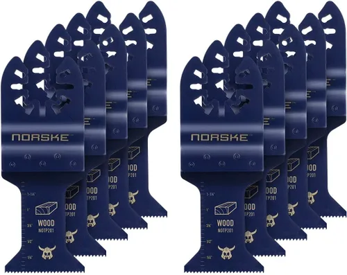 Vista 9 de Norske Tools NOTP278 - Cuchilla de accesorio oscilante para multiherramienta de 1 1/4 pulgadas, corte al ras de dientes japoneses, ajuste universal