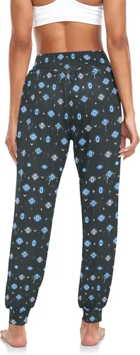 Vista 3 de Women's Harem Pant Turkish-Evil-Eye Yoga Boho Trousers Summer Beach Pant Jogger Pant Sweatpant