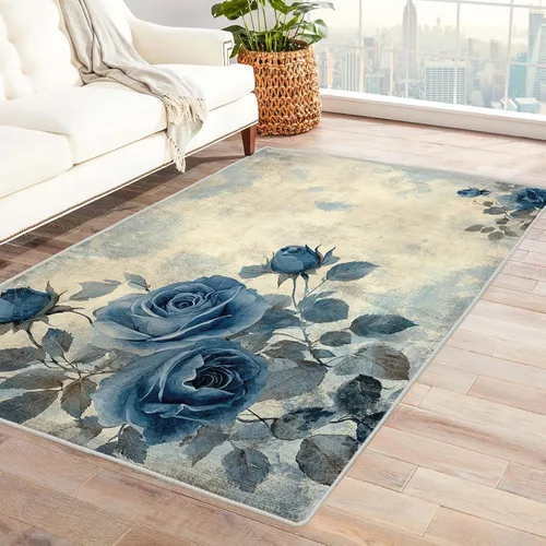 Vista 9 de Alfombra de abeja, alfombra de 2 x 3, alfombras de flores de abeja para entrada y dormitorio, alfombra de área pequeña, alfombra de área pequeña