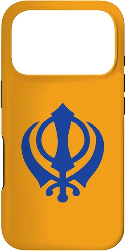 Vista 30 de Khanda Sikh Symbol Chakkar Kirpans Chakra Sikhism - Carcasa para iPhone 17