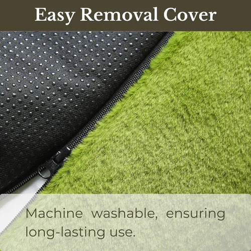 Vista 5 de Allisandro Tapete de cama calmante para perro, funda de sofá lavable para perros, cómoda y antideslizante con cojín, funda protectora impermeable