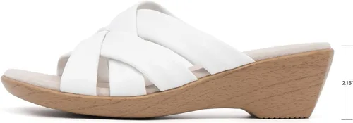 Vista 2 de VJH confort Sandalias casuales para caminar con plataforma de cuña para mujer