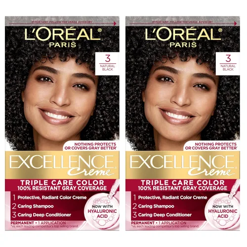 Vista 30 de L'Oreal Paris Excellence Crème Tinte Permanente para el Cabello, Color de Cabello de Triple Cuidado con Complejo Pro-Keratina para una Cobertura