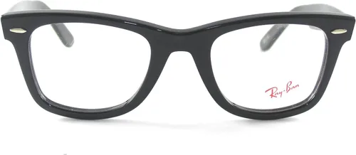 Vista 2 de Ray-Ban Wayfarer RX5121 - Marco cuadrado para gafas graduadas, color negro y lente de demostración, 1.969 in
