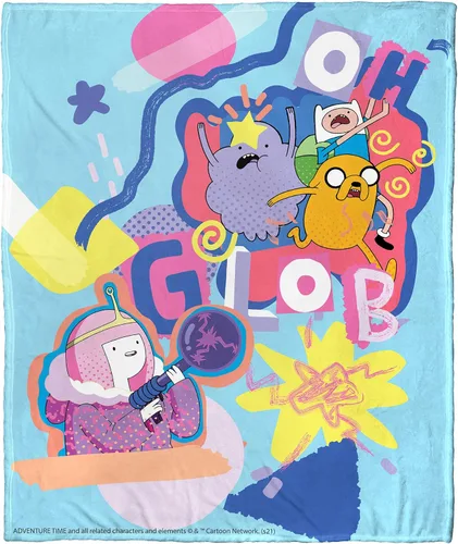 Vista 9 de Northwest Adventure Time - Manta de seda táctil, 50 x 60 pulgadas, Adventure Comic