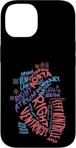 Vista 4 de Cardiac Nurse Anatomical Heart Cardiology Medical Gift Case for iPhone 17