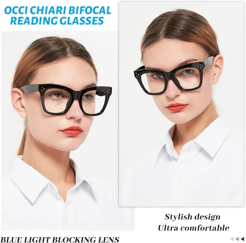 Vista 43 de OCCI CHIARI Gafas de lectura de moda para mujer y hombre