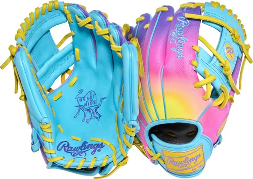 Vista 15 de Rawlings Guantes de béisbol Heart of The Hide Modelos juveniles de ajuste de contorno Desmontaje avanzado Tamaños de 11.5 a 12.5 pulgadas