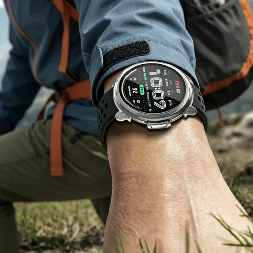 Vista 6 de Rc-Z Paquete de 2 fundas protectoras de pantalla para reloj inteligente Amazfit Active 2, parachoques de policarbonato duro, película de vidrio