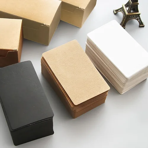 Vista 2 de VANRA 300 tarjetas pequeñas en blanco 8.9x5.1 cm, tarjetas de papel grueso de colores, tarjetas de estudio, tarjetas flash, tarjetas de índice, sin