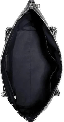 Vista 5 de Entrenador Ava Pebbled cuero cadena Tote para mujer (negrodorado)